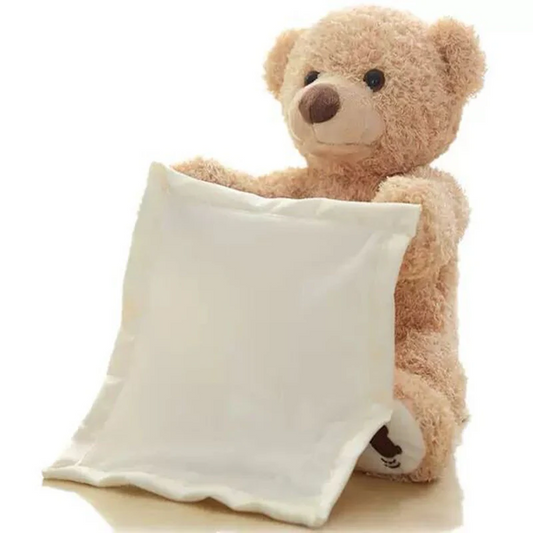 Peek-A-Boo Teddy Bear Toy With Motion & Sound For Kids