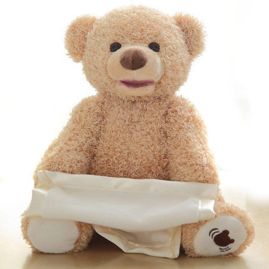 Peek-A-Boo Teddy Bear Toy With Motion & Sound For Kids